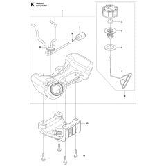 Fuel Tank Assembly for 543RBX
