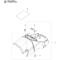 Cylinder Cover for Husqvarna 543XP