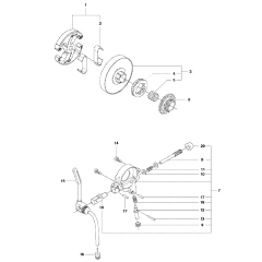 Clutch & Oil Pump for Husqvarna 545