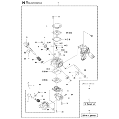 Carburetor Assembly Husqvarna 545