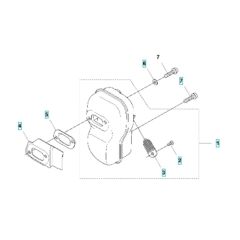 Muffler Assembly for Husqvarna 545F
