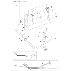 Throttle Controls for Husqvarna 545FR