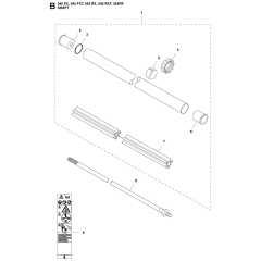 Shaft Assembly for Husqvarna 545FX
