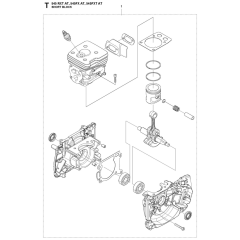 Short Block for Husqvarna 545FXTAT