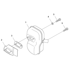 Muffler-2 Assembly for 545RX