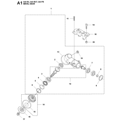 Bevel Gear Assembly for 545RXT