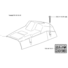 Cylinder Cover for Husqvarna 55