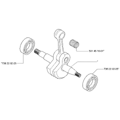 Crankshaft Assembly Husqvarna 55
