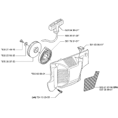 Starter Assembly for Husqvarna 55