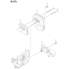 Muffler Assembly for 553RBX
