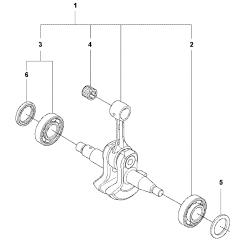 Crankshaft Assembly Husqvarna 555