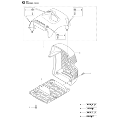 Cylinder Cover for Husqvarna 555FX