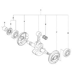 Crankshaft Assembly Husqvarna 570