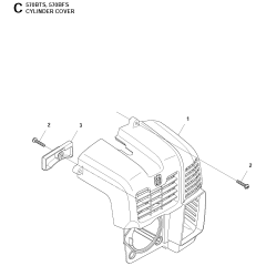 Cylinder Cover for Husqvarna 570BTS