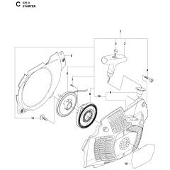 Starter Assembly for Husqvarna