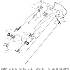 Handle Assembly for Masport 575AL