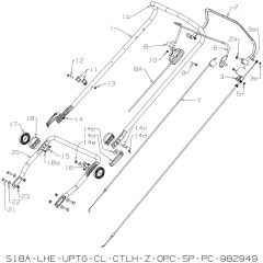 Handle Assembly for Masport 575AL