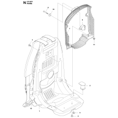 Frame Assembly for Husqvarna 578BTF