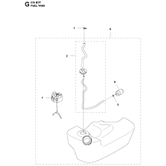 Fuel Tank Assembly for Husqvarna