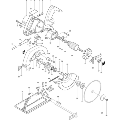 Makita 5801B Circular Saw Assembly