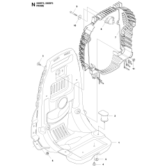 Frame Assembly for Husqvarna 580BFS