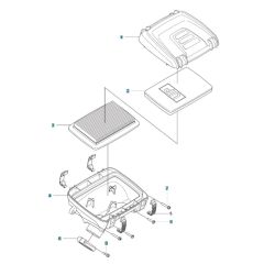Air Filter for Husqvarna 590BFS