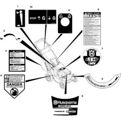 Husqvarna 600 C Decals