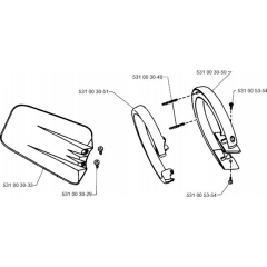 Handle for Husqvarna 600 H