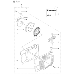 Starter Assembly for Husqvarna 61