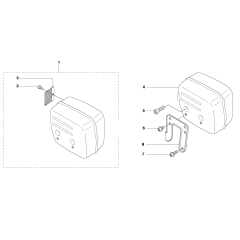 Muffler Assembly for Husqvarna 61