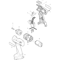 Makita 6280D Drill Assembly