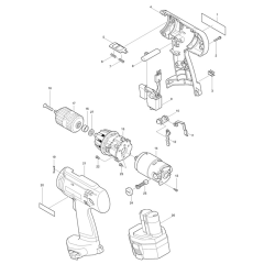Makita 6333D Assembly