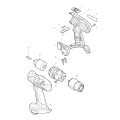 Makita 6391D Drill Assembly
