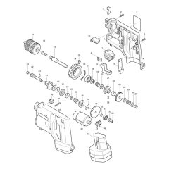 Makita 6400D Drill Assembly