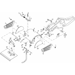 Tine Shield for Husqvarna 650 CRT
