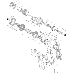 Main Assembly for Makita 6802BV