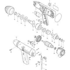 Makita 6904VH Main Assembly
