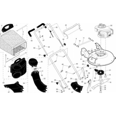 Frame & Engine for Husqvarna 7021 RC