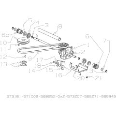 Gearbox Assembly for Masport 800AL