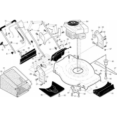Frame & Engine for Husqvarna