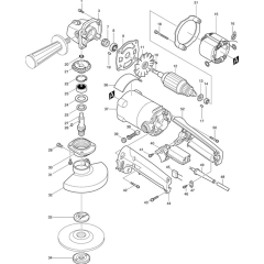 Makita 9005B Angle Driver Assembly