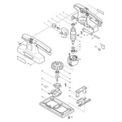Makita 9035N Sander Assembly