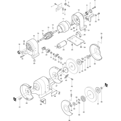 Makita 9308 Grinder Assembly