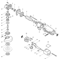 Makita 9503BH Main Assembly