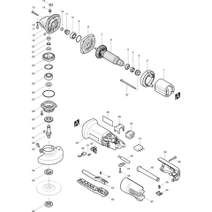 Makita 9556PB Main Assembly