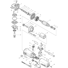 Makita 9565CVL Main Assembly