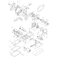 Makita 9924DB Belt Sander Assembly