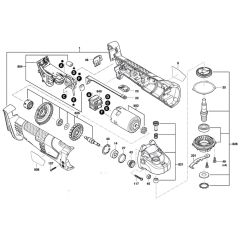 Angle Grinder Assembly for Bosch