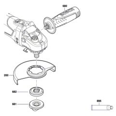 Bosch Angle Grinder Assembly