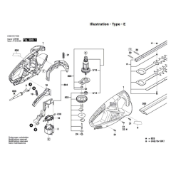 Bosch AHS 50-16 Trimmer Assembly